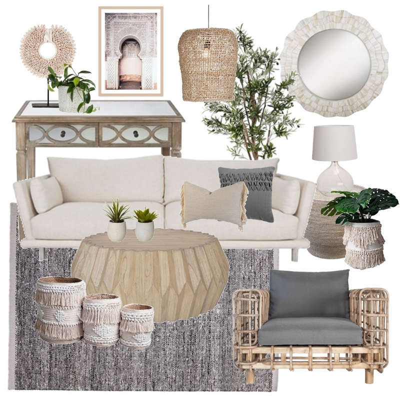 Boho living Mood Board by Thediydecorator on Style Sourcebook
