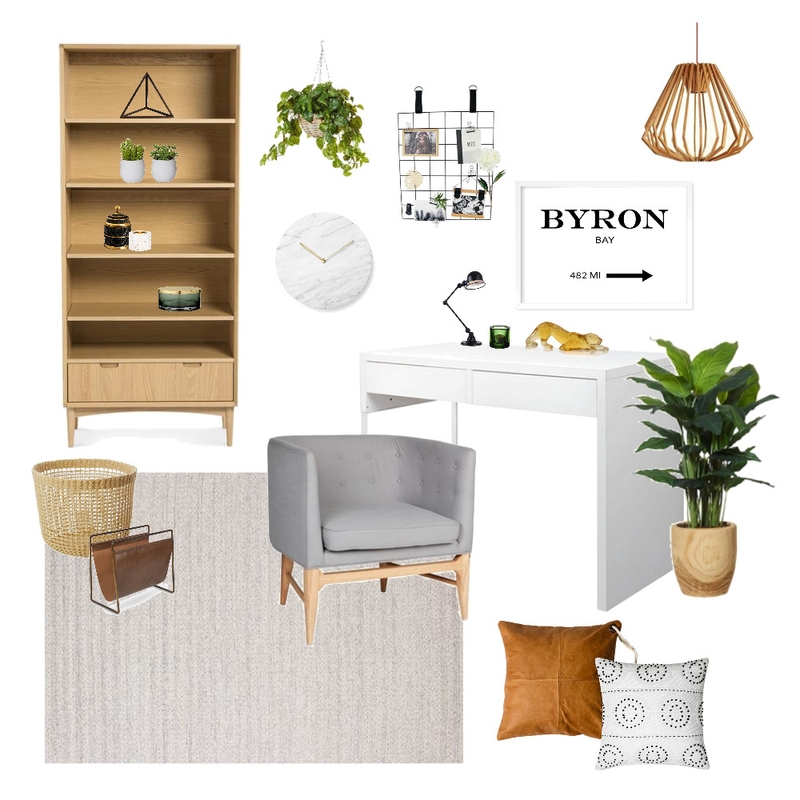 Home Office - Natural Decor Mood Board by JessicaFloodDesign on Style Sourcebook