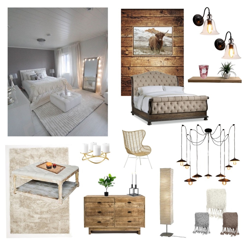 Rustic Bedroom Mood Board by Katie Anne Designs on Style Sourcebook