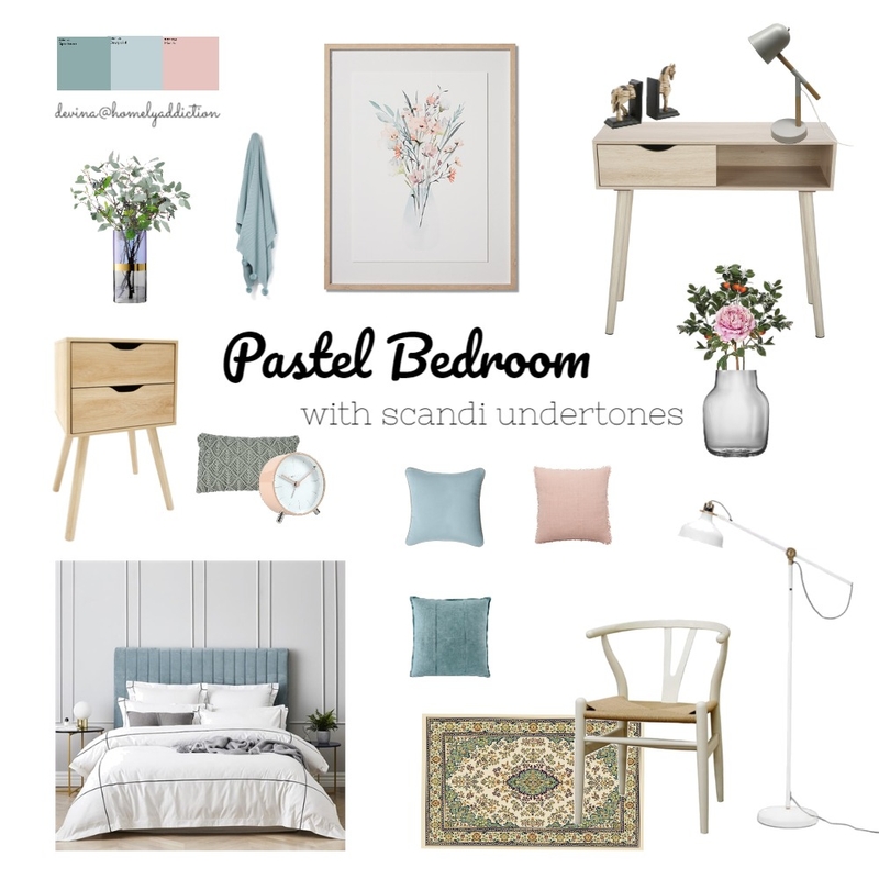 Bedroom remodel pastel ver 2 Mood Board by HomelyAddiction on Style Sourcebook