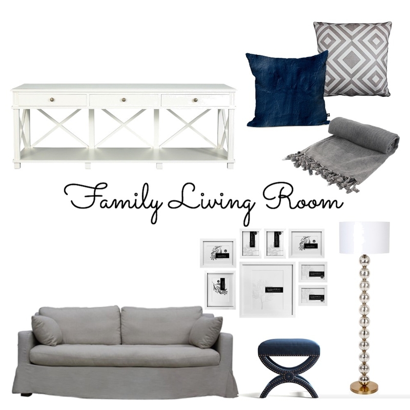 Family Living Room Oyster Bay Mood Board by jvissaritis on Style Sourcebook