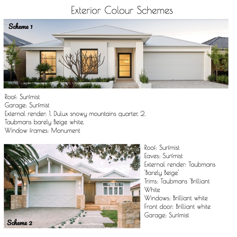 exterior colour schemes Mood Board by OliviaW on Style Sourcebook