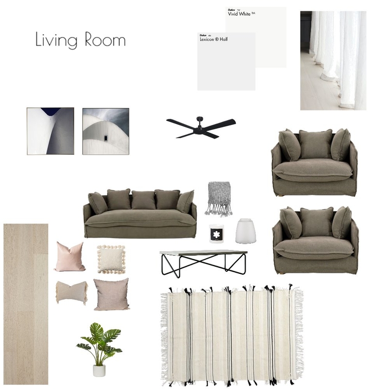 Module 9 Living Room Mood Board by sanelaskop on Style Sourcebook