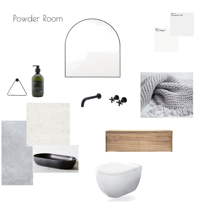 Module 9 Powder Room Mood Board by sanelaskop on Style Sourcebook