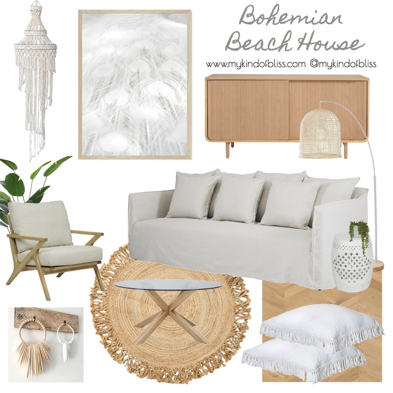 Bohemian Beach House Mood Board by My Kind Of Bliss on Style Sourcebook