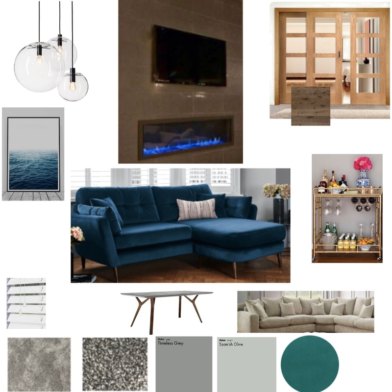 Contemporary/elegant Reception room/TV room Mood Board by LMH Interiors on Style Sourcebook