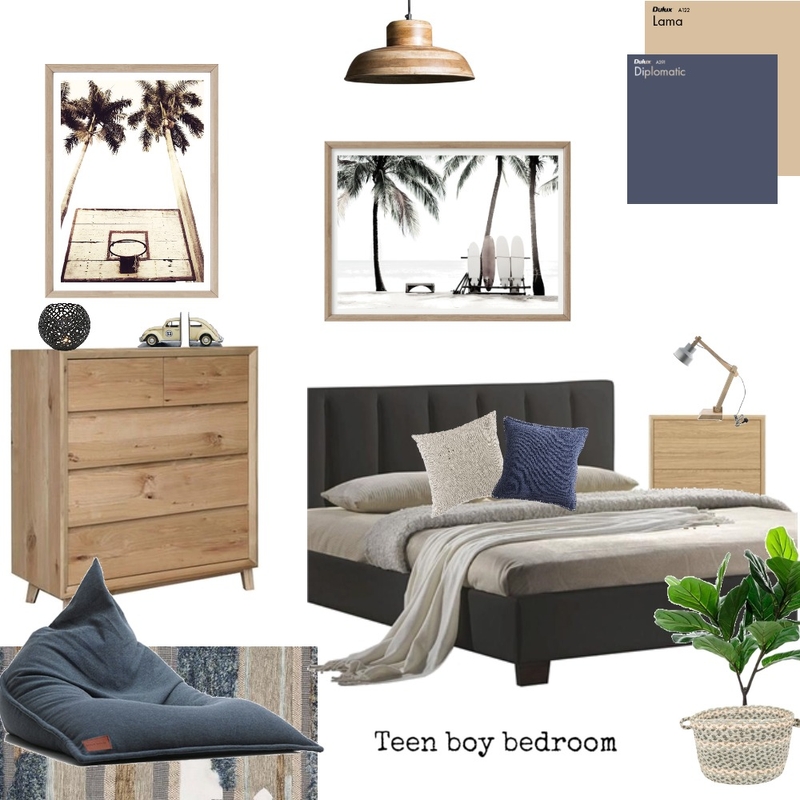 Teen boy bedroom Mood Board by Boho Art & Styling on Style Sourcebook