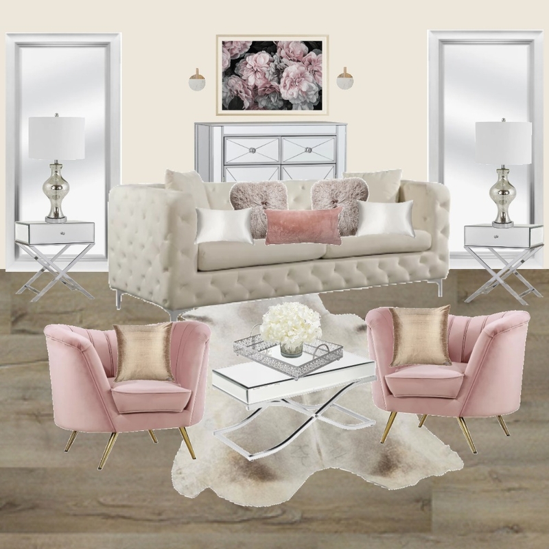 Girly Living Room 2 Mood Board by theglam on Style Sourcebook