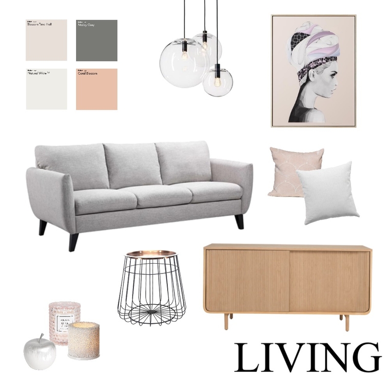 Living -  Modern pink Mood Board by Florinandgrace on Style Sourcebook