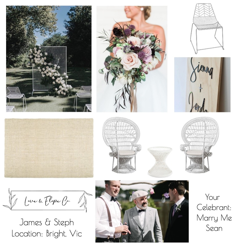 James &amp; Steph Elopement Mood Board by modernlovestyleco on Style Sourcebook