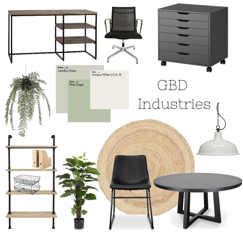 Industrial Office Mood Board by Bethanymarsh on Style Sourcebook