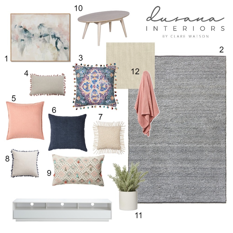 Lounge Room Mood Board by Dusana Interiors on Style Sourcebook