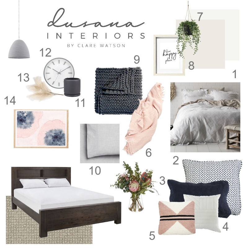 Bedroom 2 Mood Board by Dusana Interiors on Style Sourcebook