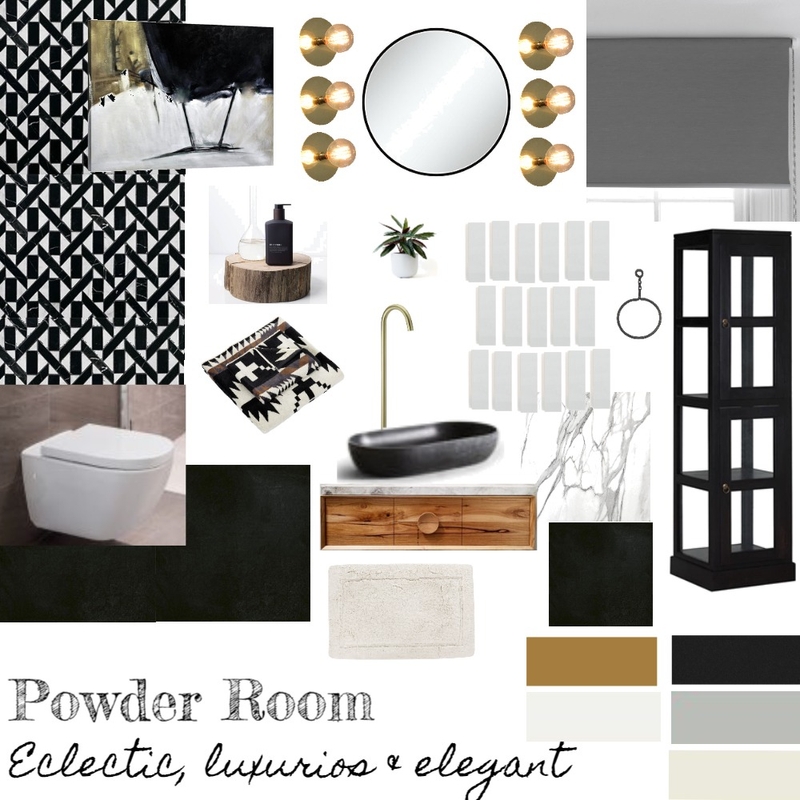 Powder Room Mood Board by ninaroy on Style Sourcebook