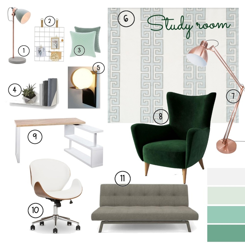 Study Mood Board by Jing on Style Sourcebook