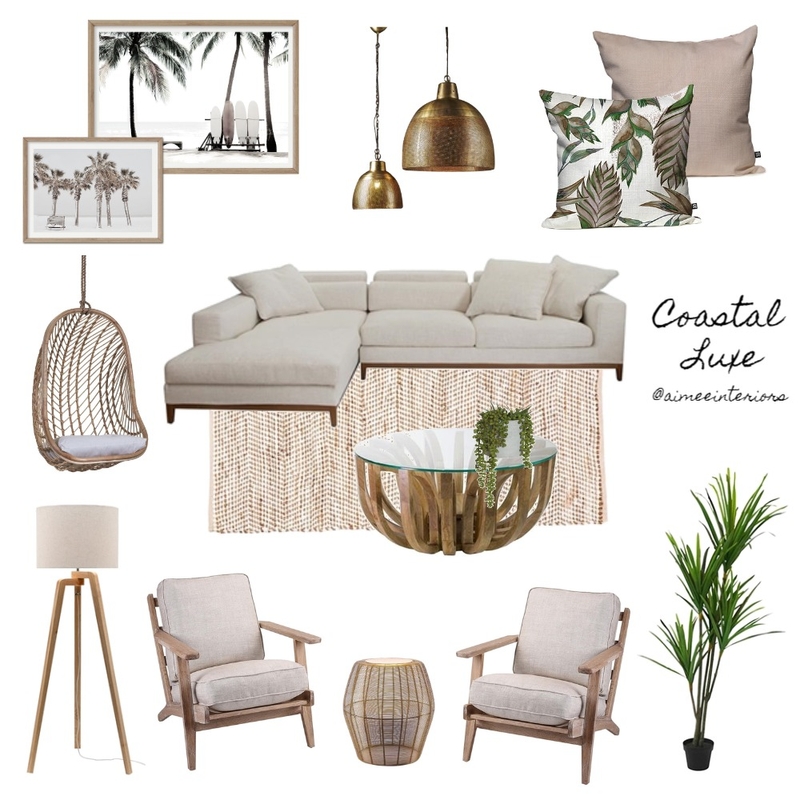 Coastal Luxe Mood Board by Amy Louise Interiors on Style Sourcebook