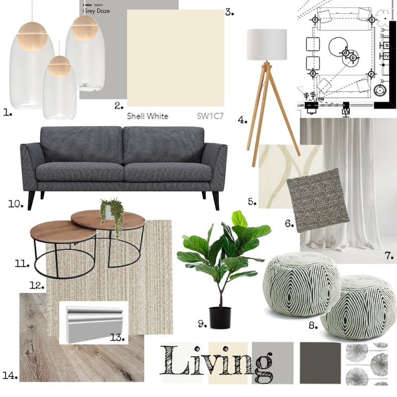 Living Room Mood Board by Kailey van den Oever on Style Sourcebook