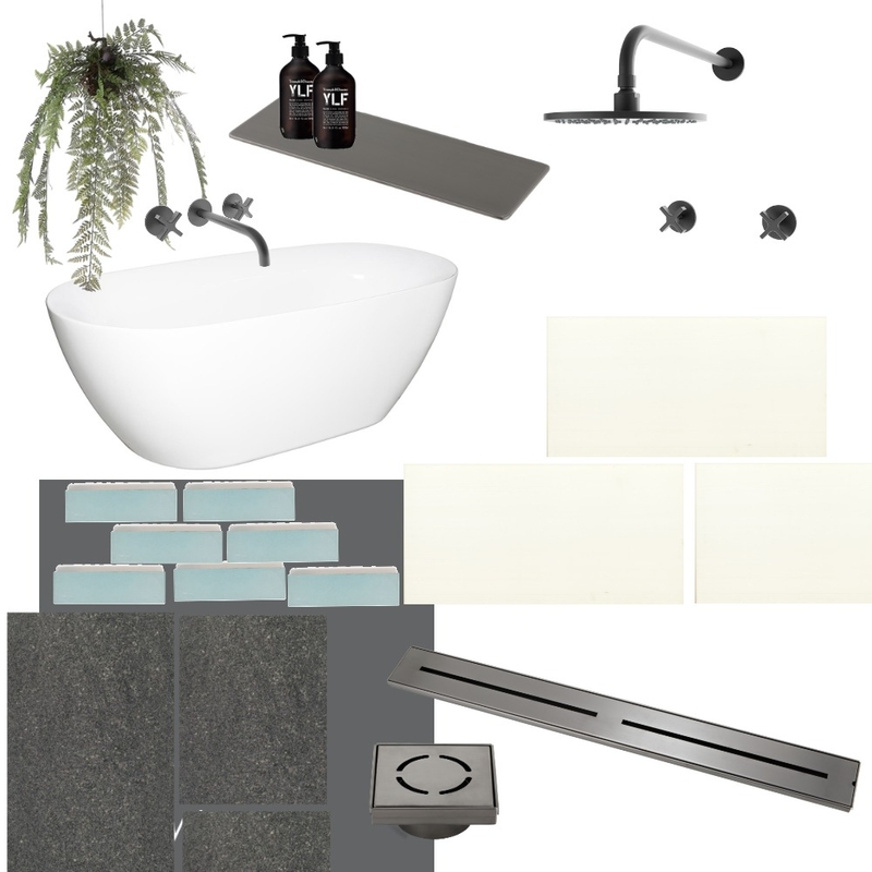 WIP Main Bathroom Mood Board by Holm & Wood. on Style Sourcebook