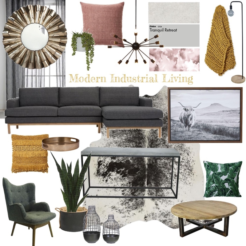 Industrial living Mood Board by Amyletitiabrown on Style Sourcebook