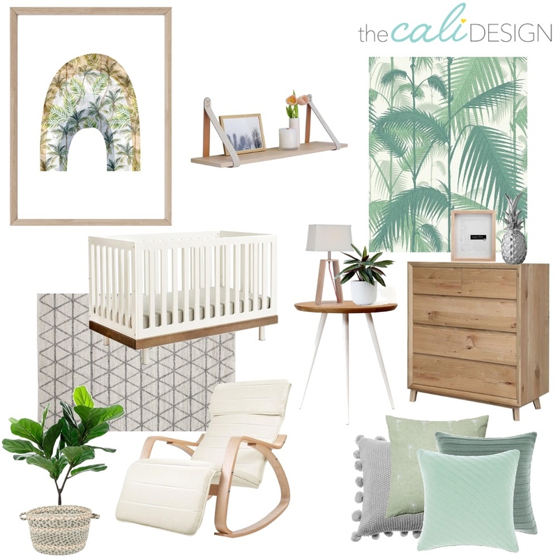 Palm Nursery Mood Board by The Cali Design  on Style Sourcebook