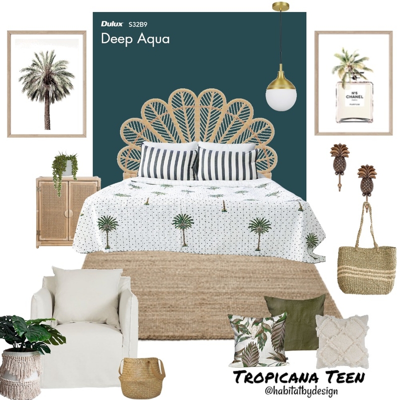 Tropicana Teen Mood Board by Habitat_by_Design on Style Sourcebook