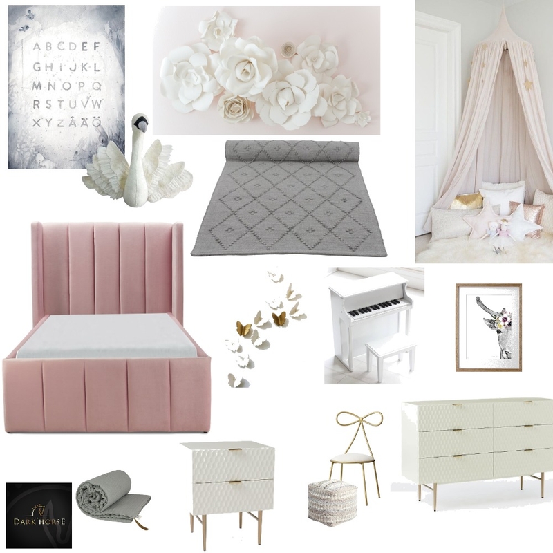 Yvie's Big Girls Room Mood Board by Elevate Interiors and Design on Style Sourcebook