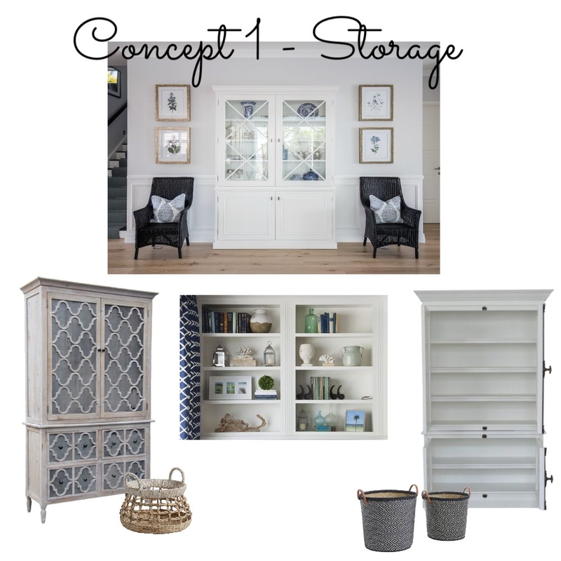 Hamptons Storage - Concept 1 Mood Board by Cath089 on Style Sourcebook