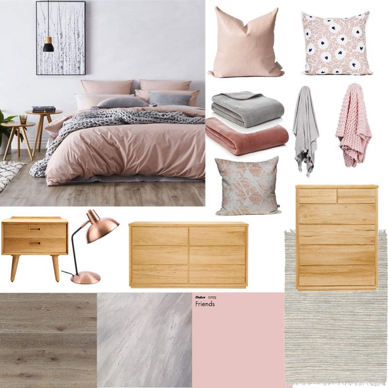 Blush Pink Bedroom Mood Board by Kat on Style Sourcebook