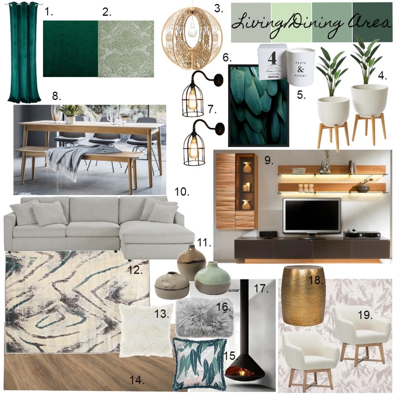 1950's Renovation - Open Plan Living/Dining Area Mood Board by Kiara on Style Sourcebook