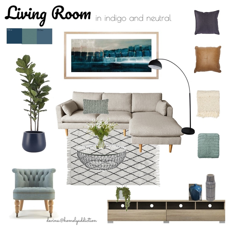 Living area Anum Mood Board by HomelyAddiction on Style Sourcebook
