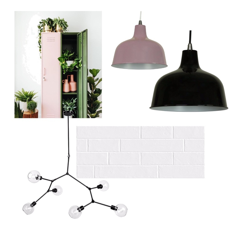 Pink + Green Industrial Mood Board by Clarice & Co - Interiors on Style Sourcebook