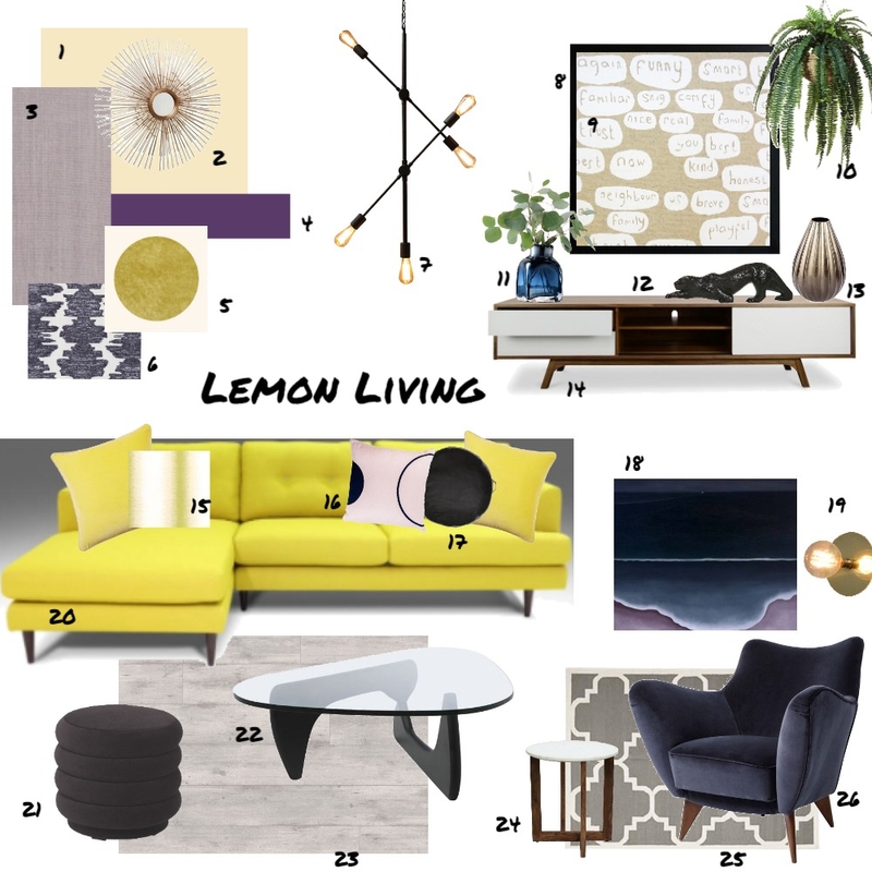 Assignment 9 - Living space Mood Board by JoannaLee on Style Sourcebook