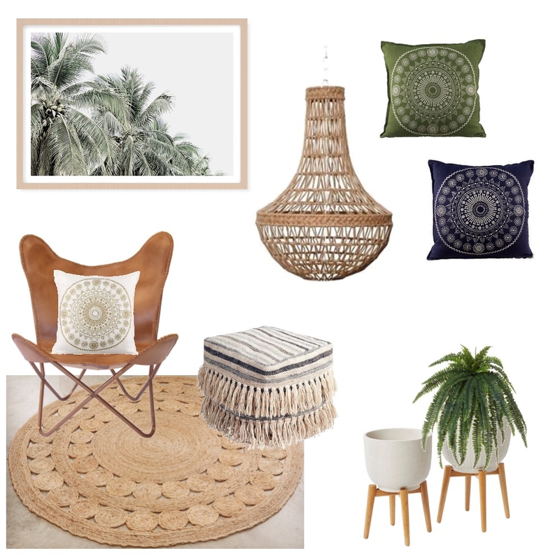 Boho living Mood Board by Kreate_Interiors on Style Sourcebook