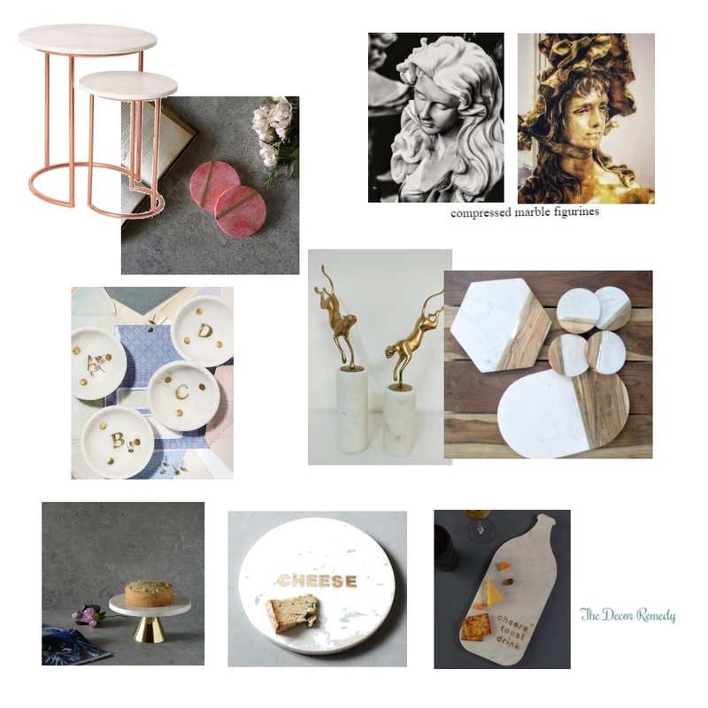 Marble &amp; Brass Mood Board by AnuSharma on Style Sourcebook