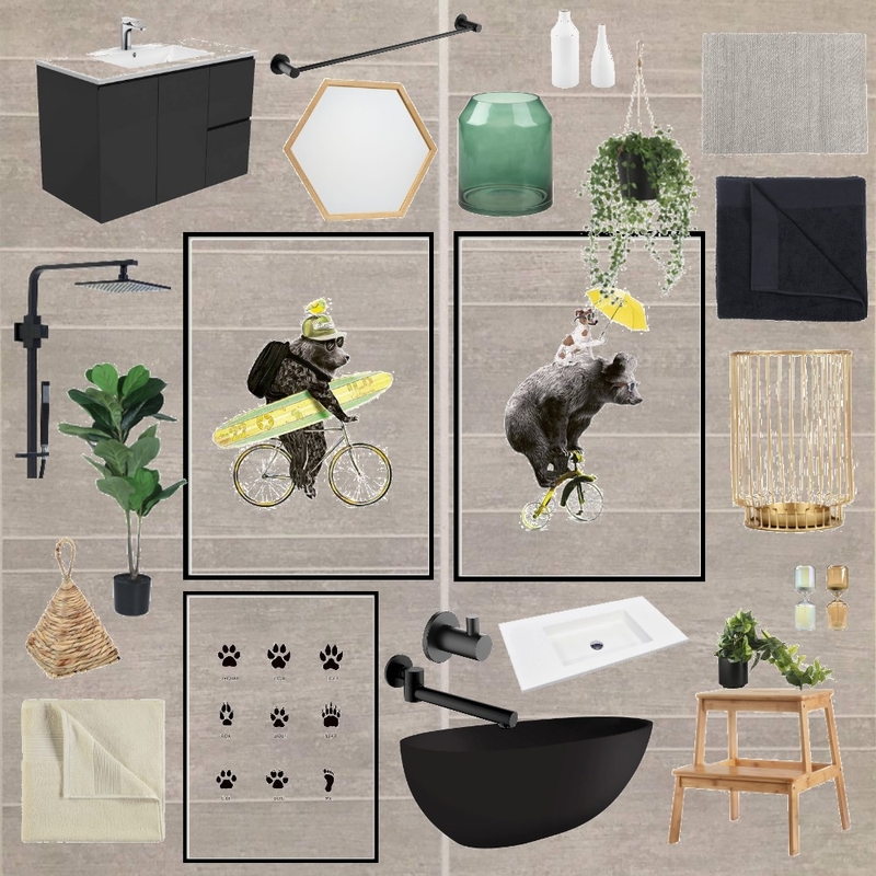 Bears &amp; grey multi tile Mood Board by eliselaura on Style Sourcebook