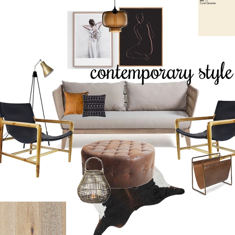 contemporary  living style Mood Board by farmehtar on Style Sourcebook