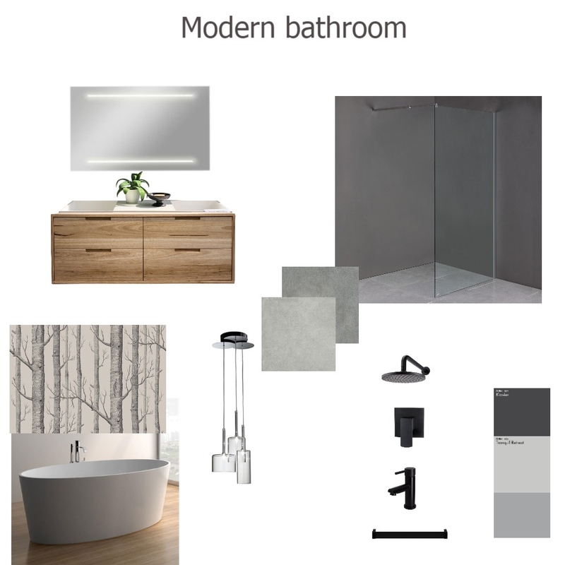 Modern Bathroom Mood Board by MountainViewDesign on Style Sourcebook