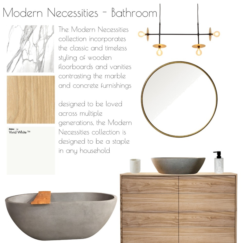 Modern Necessities - Bathroom Mood Board by KGrosvenor on Style Sourcebook