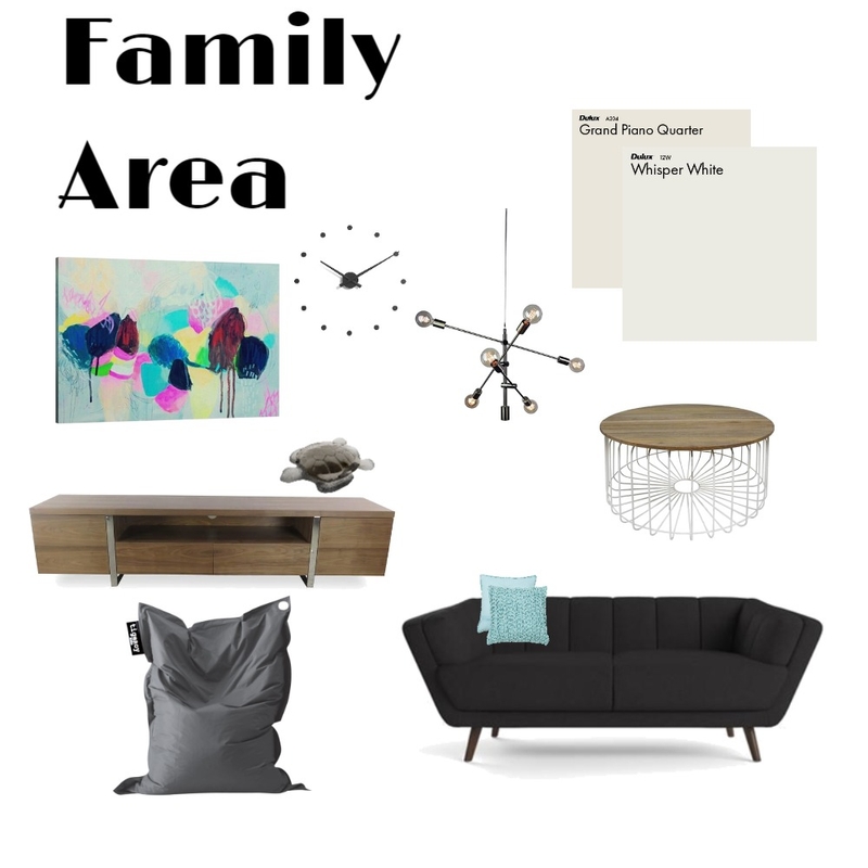 Family Area Mood Board by hclapham on Style Sourcebook