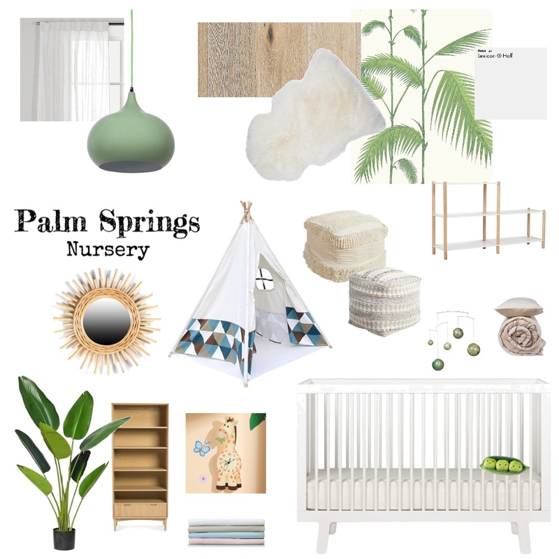 Palm Springs Nursery Mood Board by Shannah Lea Interiors on Style Sourcebook
