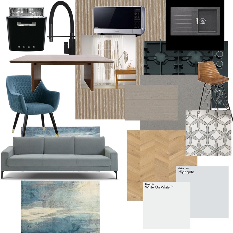 Blue &amp; Beige Mood Board by Ginny on Style Sourcebook