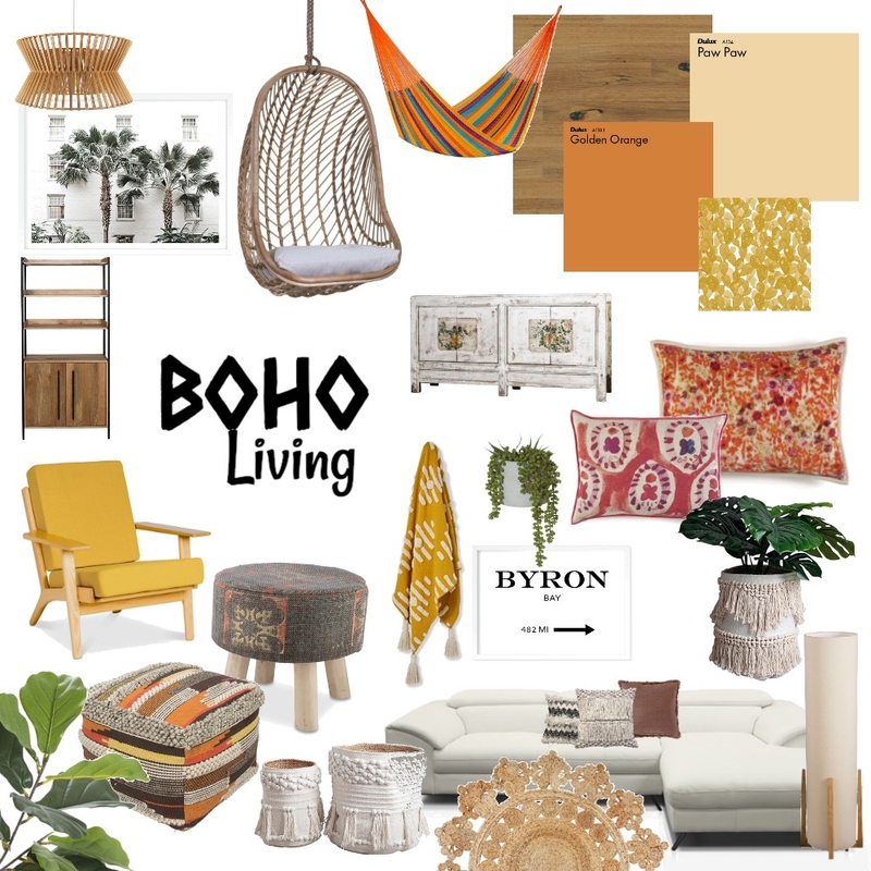 Boho Living Mood Board by Shannah Lea Interiors on Style Sourcebook