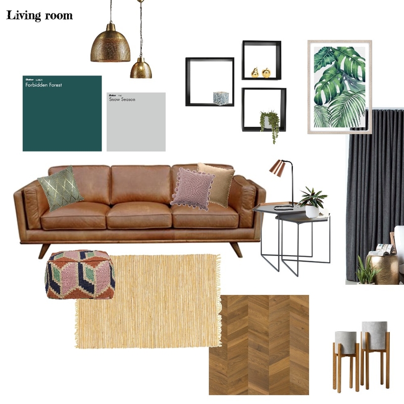 Module 9: Living room Mood Board by lizziemcal on Style Sourcebook
