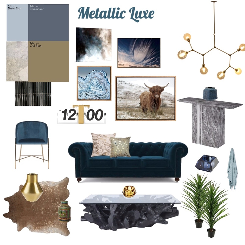 Metallic Luxe Mood Board by Danant on Style Sourcebook
