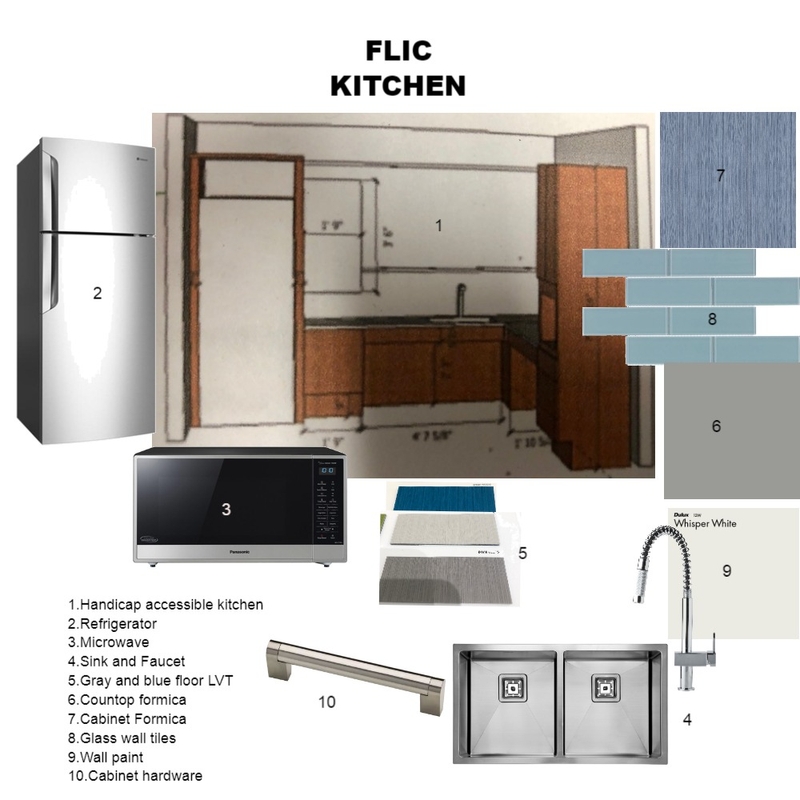 Kitchen FLIC Mood Board by Faizi Design on Style Sourcebook