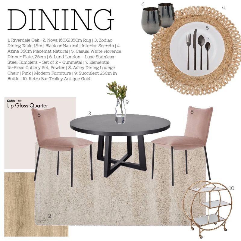 DINING ROOM Mood Board by ES Abode on Style Sourcebook