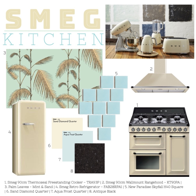 SMEG Kitchen Mood Board by ES Abode on Style Sourcebook