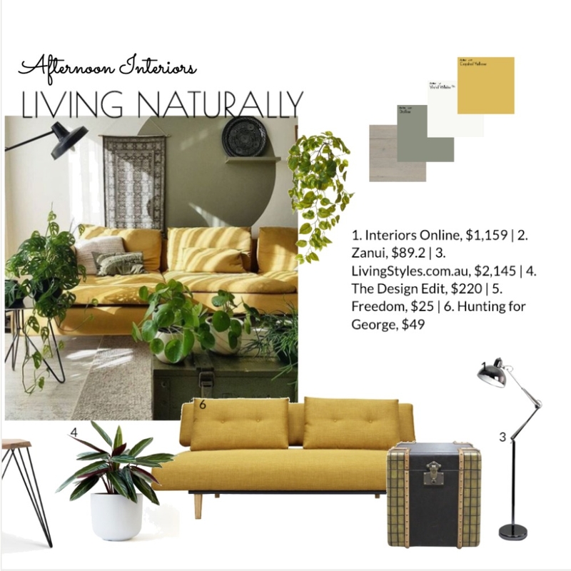 Living Naturally Mood Board by breerothman081915 on Style Sourcebook