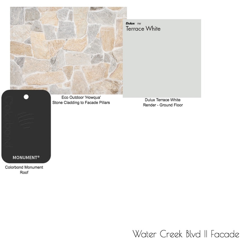 Water Creek Facade Mood Board by harperlanedesign on Style Sourcebook
