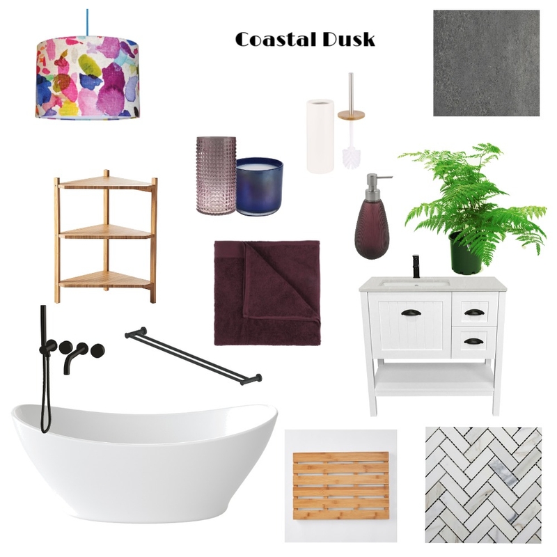 Coastal Dusk Bathroom Mood Board by Shannon on Style Sourcebook